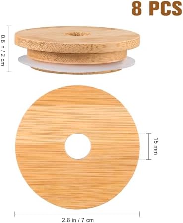 Bamboo and Silicone Yogurt Jar Lids