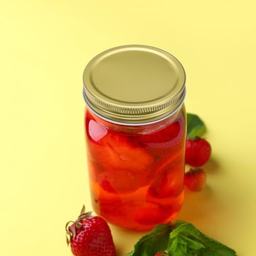 24-Piece Set Unique Airtight Mason Jar Lids Red Gift Pk
