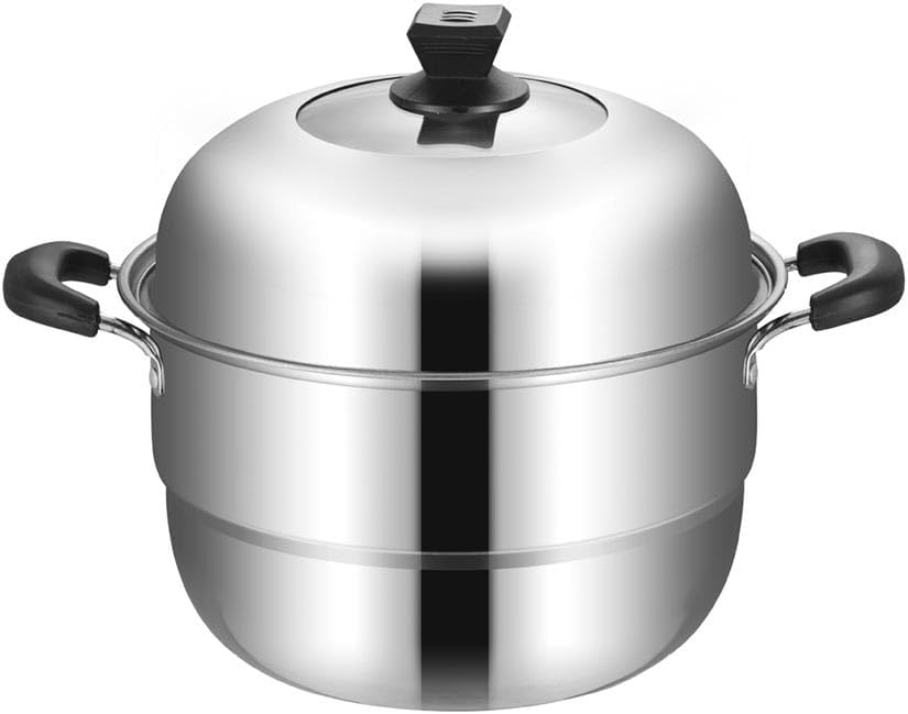 VKEID 134IN Tri-Ply Stainless Steel Stock Pot with Lid