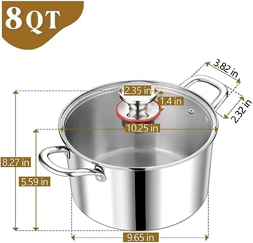 PP CHEF 8 Quart Stockpot