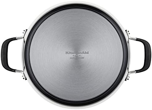 KitchenAid Hard Anodized Nonstick Stockpot 8 Quart Onyx Black