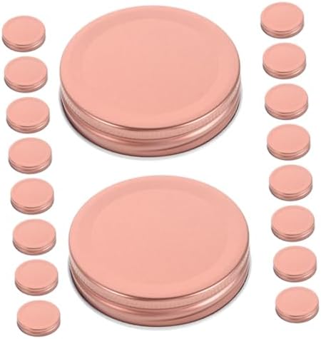 24-Piece Rose Canning Lid Set for Mason Jars