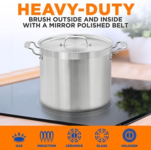 NutriChef Ergonomic 16-Quart Stockpot