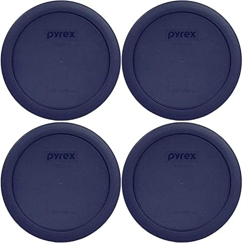 4-Piece Pyrex Blue Plastic Lids