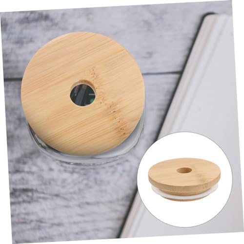 4pcs Airtight Jar Lids with Straw Hole for Mason Jars