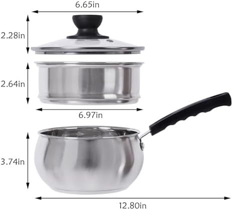 Stainless Steel 15 qt Saucepan with Steamer