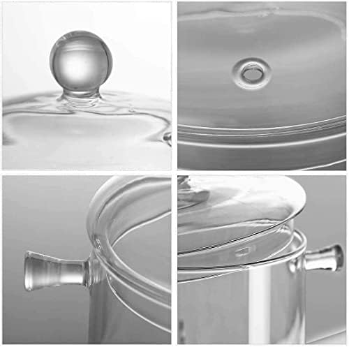 Miecux 15L Glass Saucepan Set - Heat-Resistant Borosilicate 1