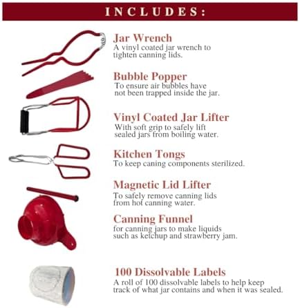 Hill Hjem 9-in-1 Canning Supplies Starter Kit