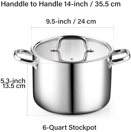 Cook N Home 6 Quart Stockpot