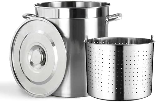 Stainless Steel Stockpot with Lid 45QT63QT