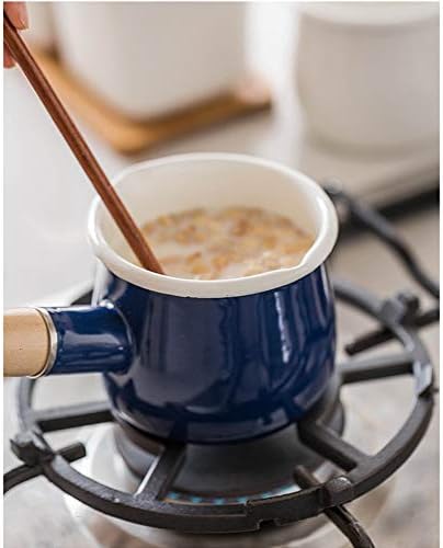 YumCute Home Small Enamel Milk Pot Heat-Conductive Kitchen Pan