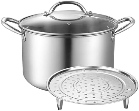 Stainless Steel Stock Pot 11L with Tempered Glass Lid