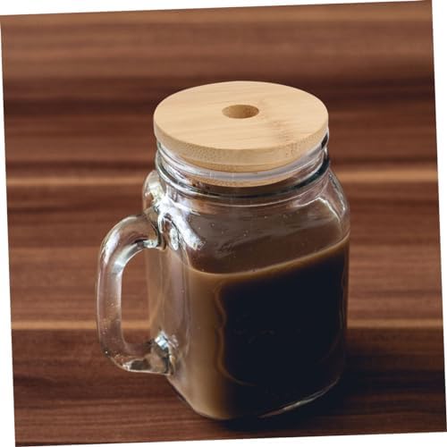 Cabilock 4pcs Mason Jar Lids with Straw Hole Sealed Covers