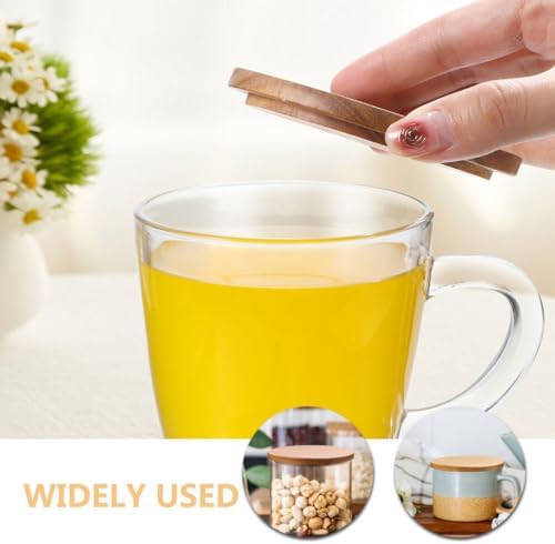4-Piece Bamboo Mug Lids