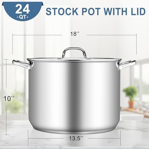 Heavy Duty 24QT Stock Pot