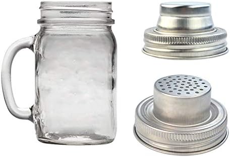 Perfect Stainless Steel Mason Jar Shaker Lid for Spices Mixers More