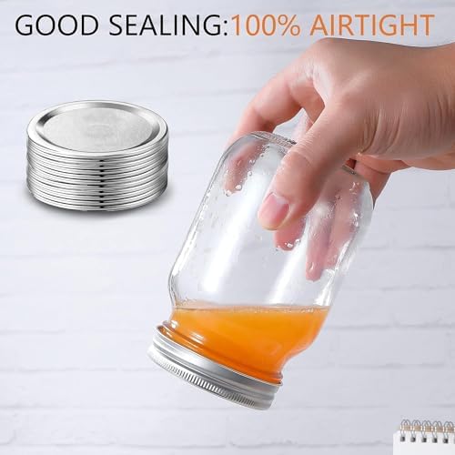 Premium Canning Lids for Ball Jars - Durable Easy to Use