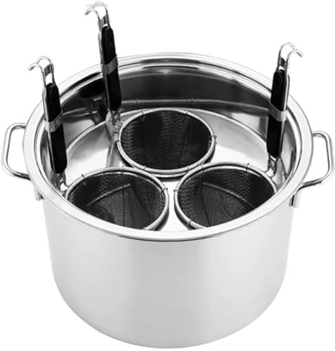 Stainless Steel Stockpot with Built-In Colander