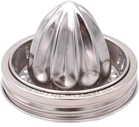 Hand-Pressable Stainless Steel Citrus Juicer Lid for Mason Jars