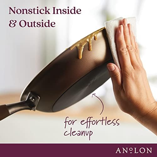 Best ChoiceAnolon Advanced Home 85Qt Nonstick Stockpot with Built-InSteamer Oven Safe
