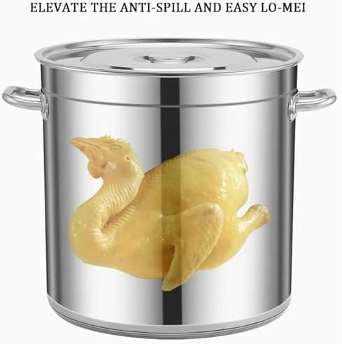 Stainless Steel Stockpot Set for Cooking Poultry Fish and Meat