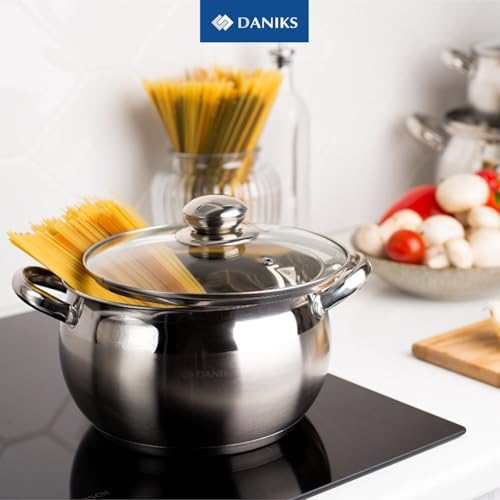 High-Quality 4 Quart Stainless Steel Stock Pot with Glass Lid
