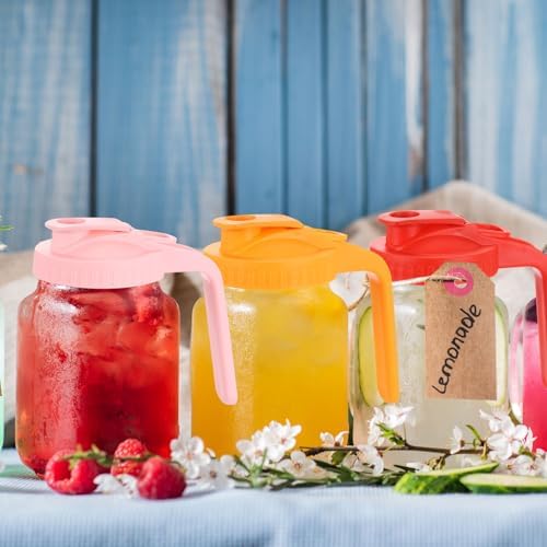 uxcell 4Pcs Mason Jar Pour Spout Lid with Handle