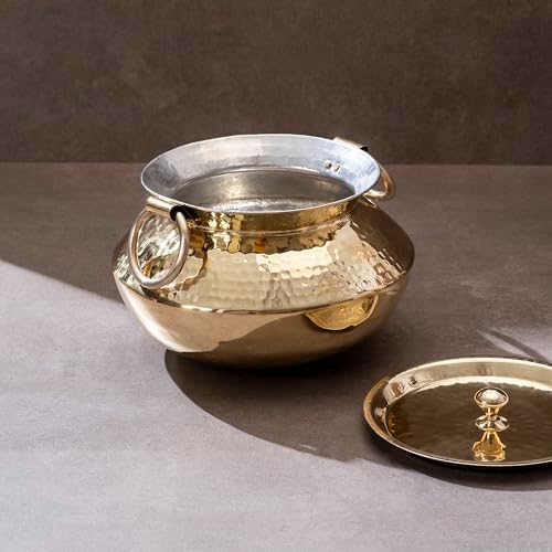 P-TAL Brass Patili 3L with Lid and Handles