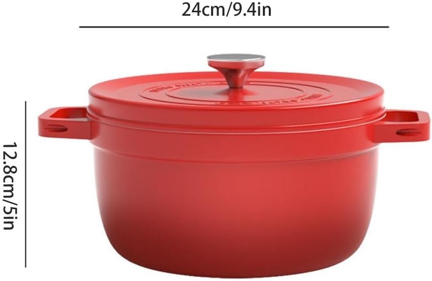 VKEID 94In Red Cast Iron Stockpot