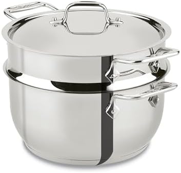 Stainless Steel Cookware 5-QT Badass Stockpot with Strainer and Handle