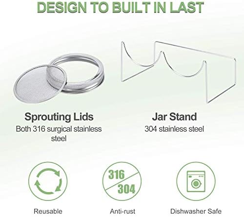 Bright Dependable Mason Jar Sprout Kit for a Lewder Wintry Sprout Journey