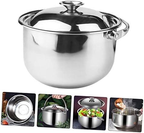 Cozy Multi-Purpose Stainless Steel Cooking Pot and Serving Bowl