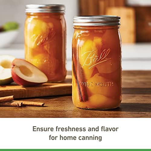 Ball Wide Mouth Quart Mason Jars with Lids and Bands