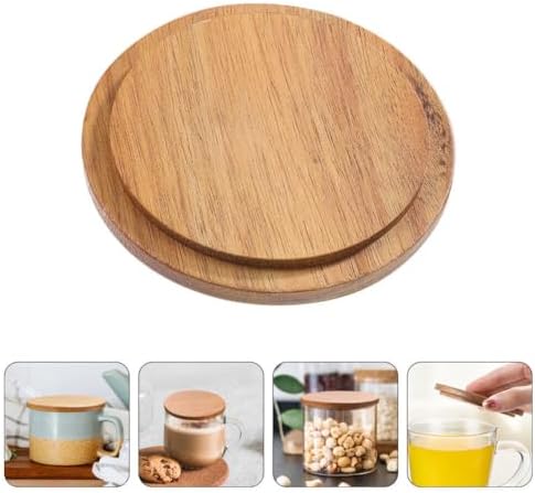 4-Piece Bamboo Mug Lids