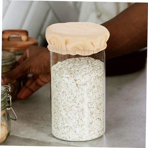 Zerodeko 4pcs Wide Mouth Jar Cloth Covers