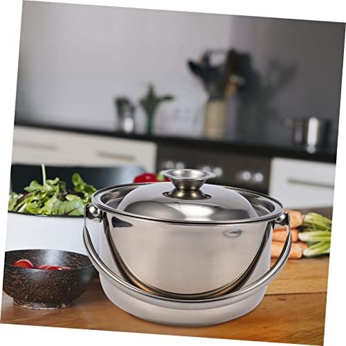 HAKIDZEL Ceramic Stainless Steel Saucepans with Lids