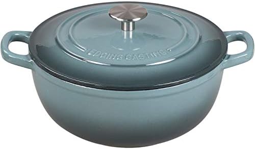 Enameled Cast Iron Dutch Oven 5 Quart Slateblue