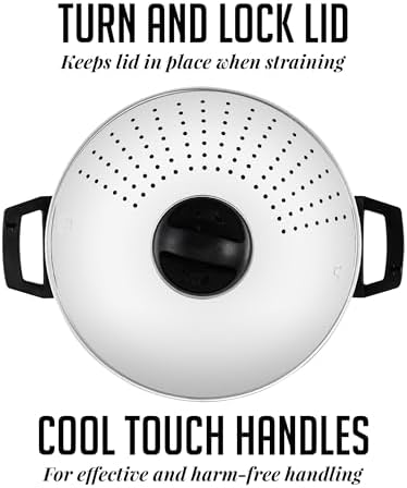 OVENTE Stainless Steel Pasta Pot