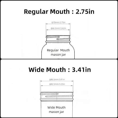 Premium 40-Piece Canning Lids with Rings for Wide-Mouth Mason Jars