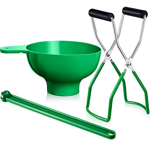 3-Piece Canning Essentials Kit with Jar Lifter Funnel Magnetic Lid Wand