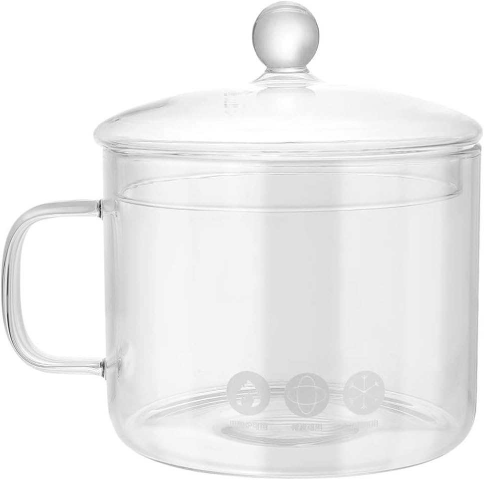 Hemoton Glass Stew Pot Heat Retention Easy Handling Transparent Durable