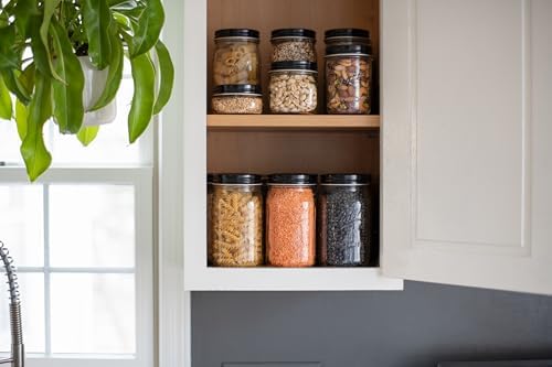 12-Pack Rust-Proof Aluminum Mason Jar Lids Black