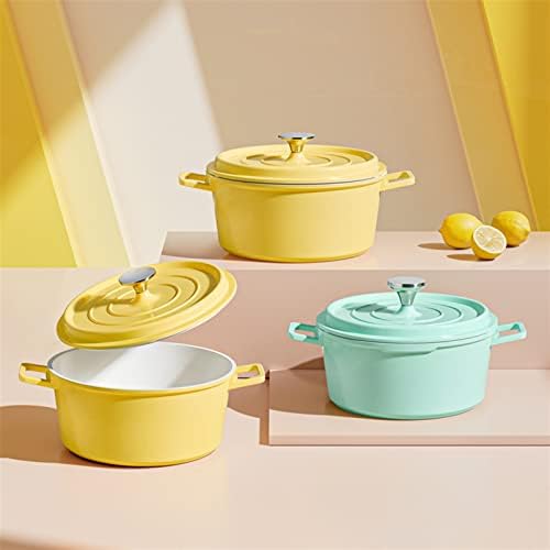 Versatile Kitchen Tool - Cast Iron Stock Pot with Non-Stick Coating