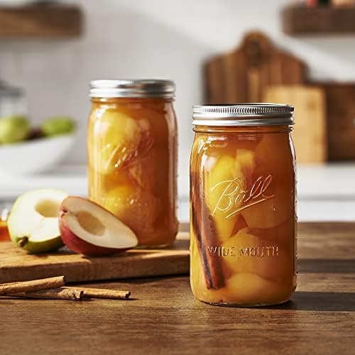 Ball Wide Mouth Quart Mason Jars with Lids and Bands