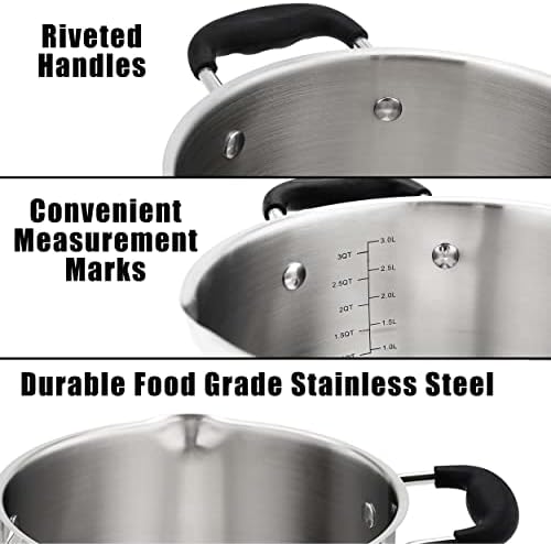 Rorence 37 Quart Stock Pot with Glass Lid and Strainer
