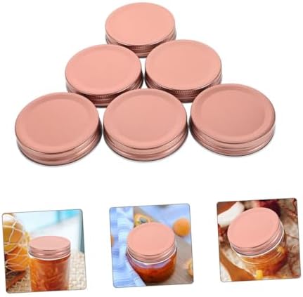 24Pack Wide Mouth Mason Jar Lids 70mm Rose Sealed Preserving Storing