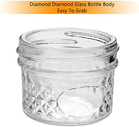 Accguan 40-Piece Mason Jars Silver Lids Durable Lab Certified