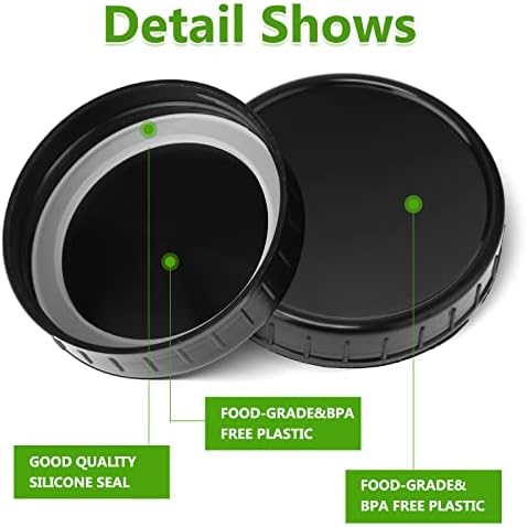 40-Piece Set Mason Jar Lids for Canning and Storage