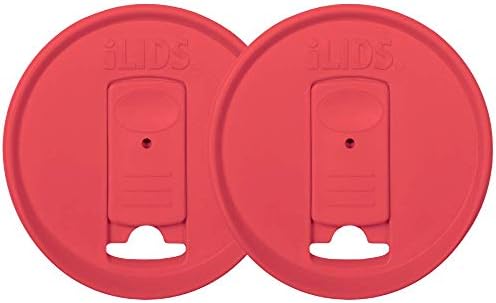 iLIDS Mason Jar Drink Lid Wide Mouth Coral 2-Pack