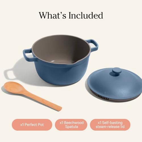Our Place Perfect Pot - 55 qt Nonstick Ceramic PTFE-Free Safe Easy
